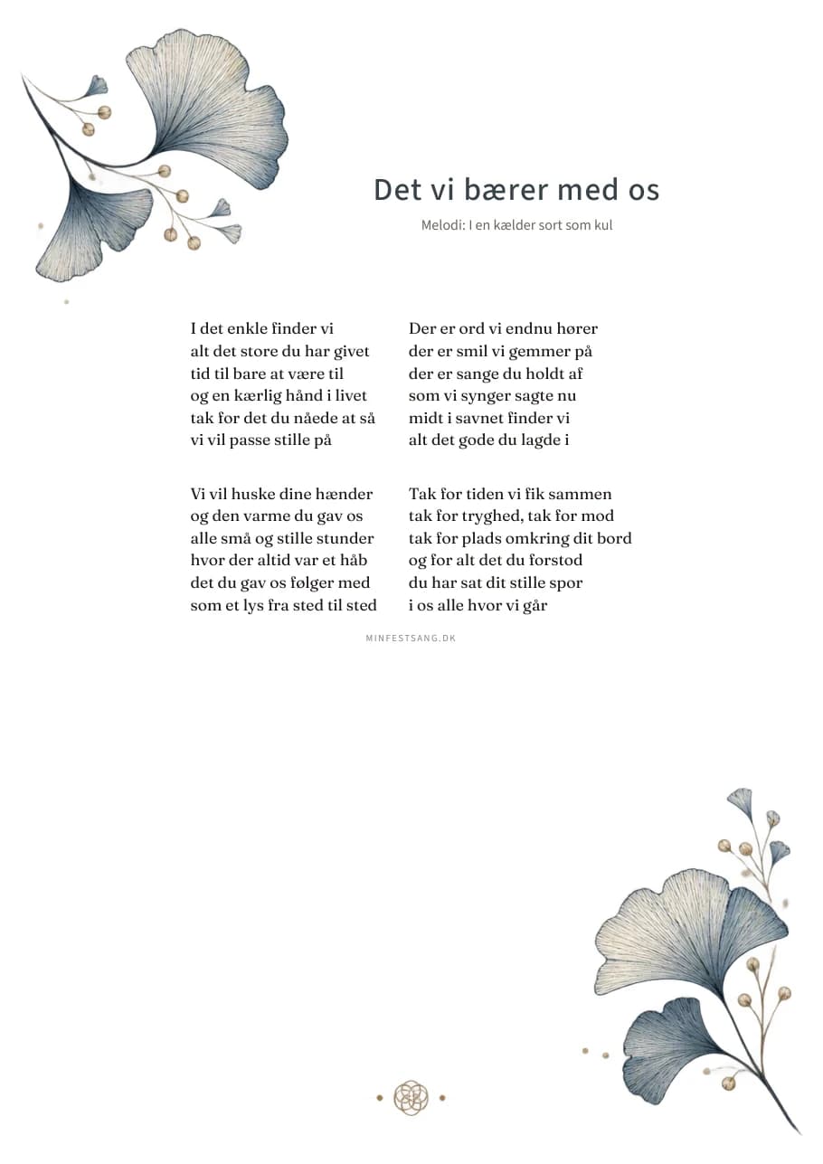 Nordisk ro – Det vi bærer med os. Uden fotos.